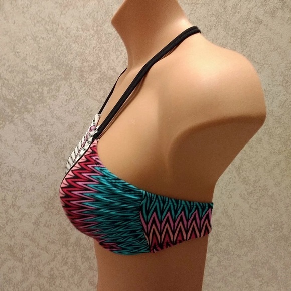 Xhilaration Multicolor Patterned Bikini Top - Picture 7 of 12